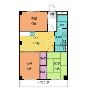 サンパーク中平【3階】の間取り