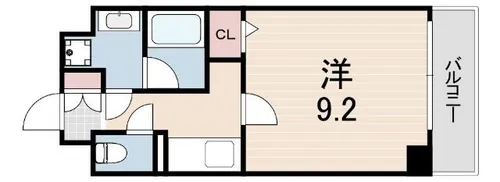 クレア ド ルーン伊丹【5階】の間取り