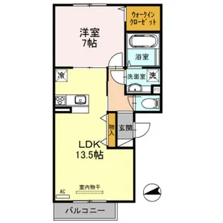 ソレーユ 司【1階】の間取り
