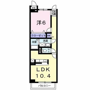 バーミィ【3階】の間取り
