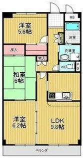 ヴァンベール徳重【2階】の間取り