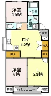 みどりマンション【101号室】の間取り