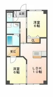 ブロードタウン神野 Ⅱ A【1階】の間取り