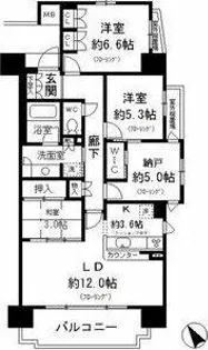 レジディア徳川【8階】の間取り