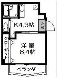 エスティ21【706号室】の間取り
