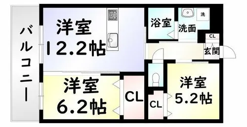 GRACEFUL中井【1階】の間取り