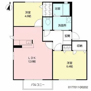 スペリオール D棟【2階】の間取り