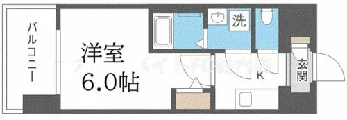 エスリード ザ・イーストレジデンス大阪城【5階】の間取り