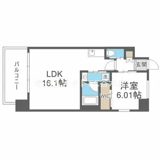 プレジオ梅田【3階】の間取り