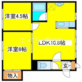 コーポ62【102号室】の間取り