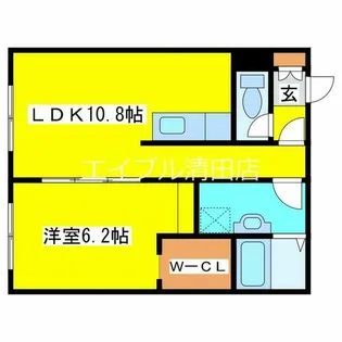 Go up美沢【202号室】の間取り
