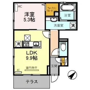 ウノアルボル【1階】の間取り