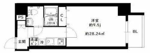 Jino平野【3階】の間取り