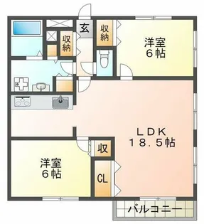 エスペランサ池上【4階】の間取り