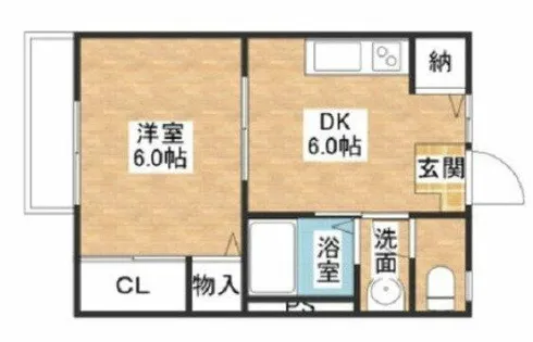セレブ北のぞみ野【2階】の間取り