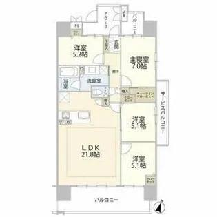 リコット刈谷【5階】の間取り