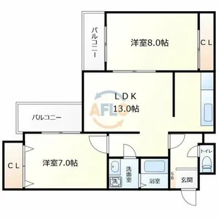 RIPPLU OASISSQUARE【3階】の間取り
