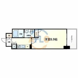 レジデンス京橋スクエア【4階】の間取り