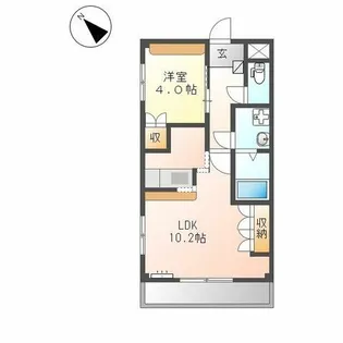 アイレス西尾【107号室】の間取り