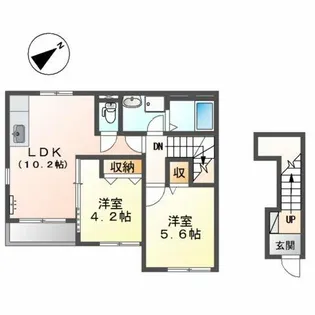 アグライア【2階】の間取り