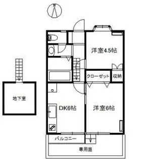 カメリア【1階】の間取り