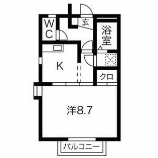 プラザブルーパイン【2階】の間取り
