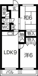野添マンションひろみ【4階】の間取り