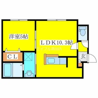 ブレッシング北海道 KITAHIRO【3階】の間取り