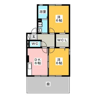 カーサ梨野 A【1階】の間取り