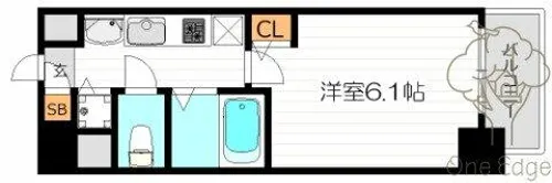プレサンス天神橋ディオレ【6階】の間取り