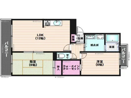 ボナールユー【301号室】の間取り
