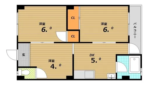 丸吉マンション【3階】の間取り