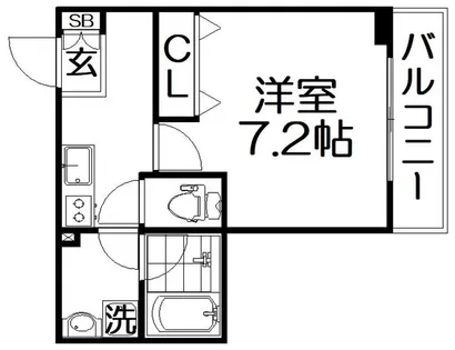 INOVE寝屋川大利町【2階】の間取り