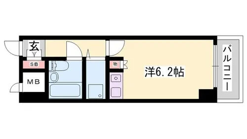 藤和シティコア姫路駅前【306号室】の間取り