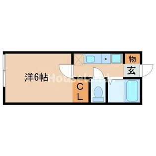 フレデリクスハウンⅠ【201号室】の間取り