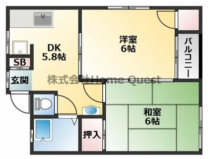 チェリー永和【3階】の間取り