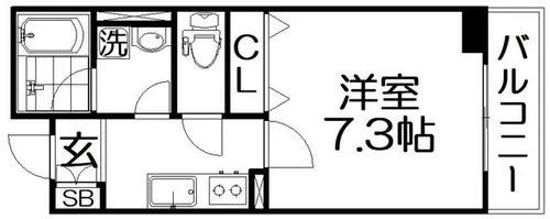 INOVE寝屋川大利町【1階】の間取り