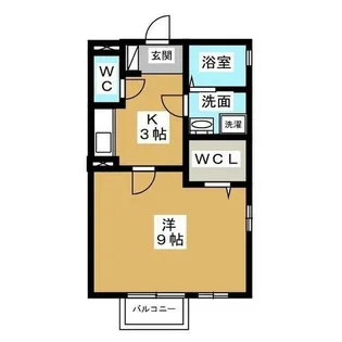 ウエストベル【1階】の間取り