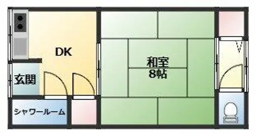 北余部テラス【1階】の間取り