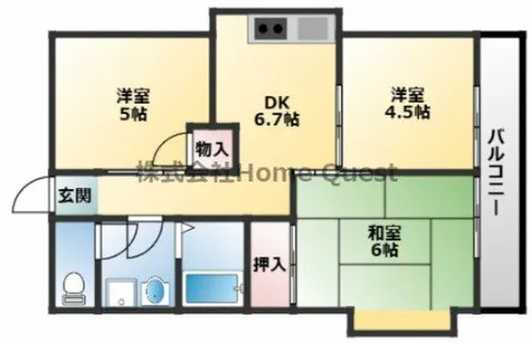 マンシオン99【202号室】の間取り