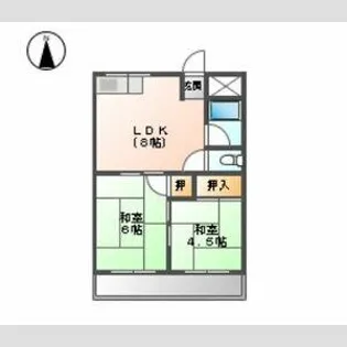 グリーンハイツ双葉【306号室】の間取り
