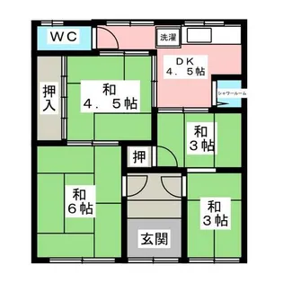 愛知県名古屋市中村区稲葉地町1丁目【一戸建】の間取り
