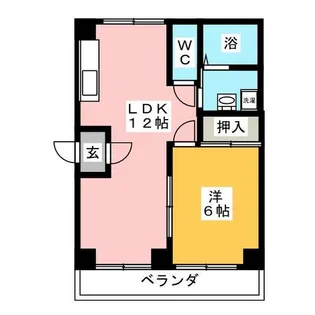 テレサイト栄生【2階】の間取り