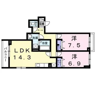 クローバー フレア【2階】の間取り