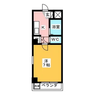 リーズ・ヴァレイP&F【3階】の間取り