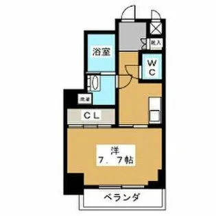 プレディアスタイル白川公園【6階】の間取り