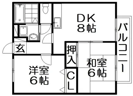 MAISON DE RIVERAIN B棟【2階】の間取り