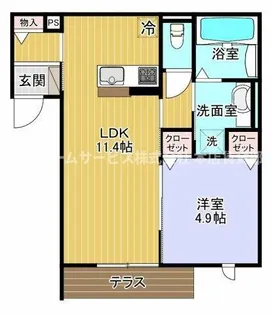 PINO SOLANA【3階】の間取り