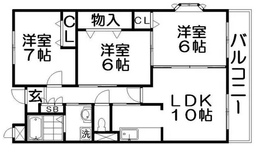 パークウィンド【1階】の間取り