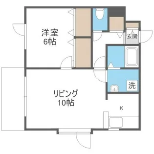 あすなろ五番館【201号室】の間取り